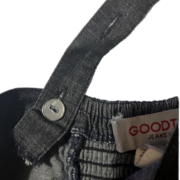 Goodtime Jeans🔹Chambray Dark Denim Strap Mini Dress w/Pockets, Sz S, EUC - Picture 9 of 10